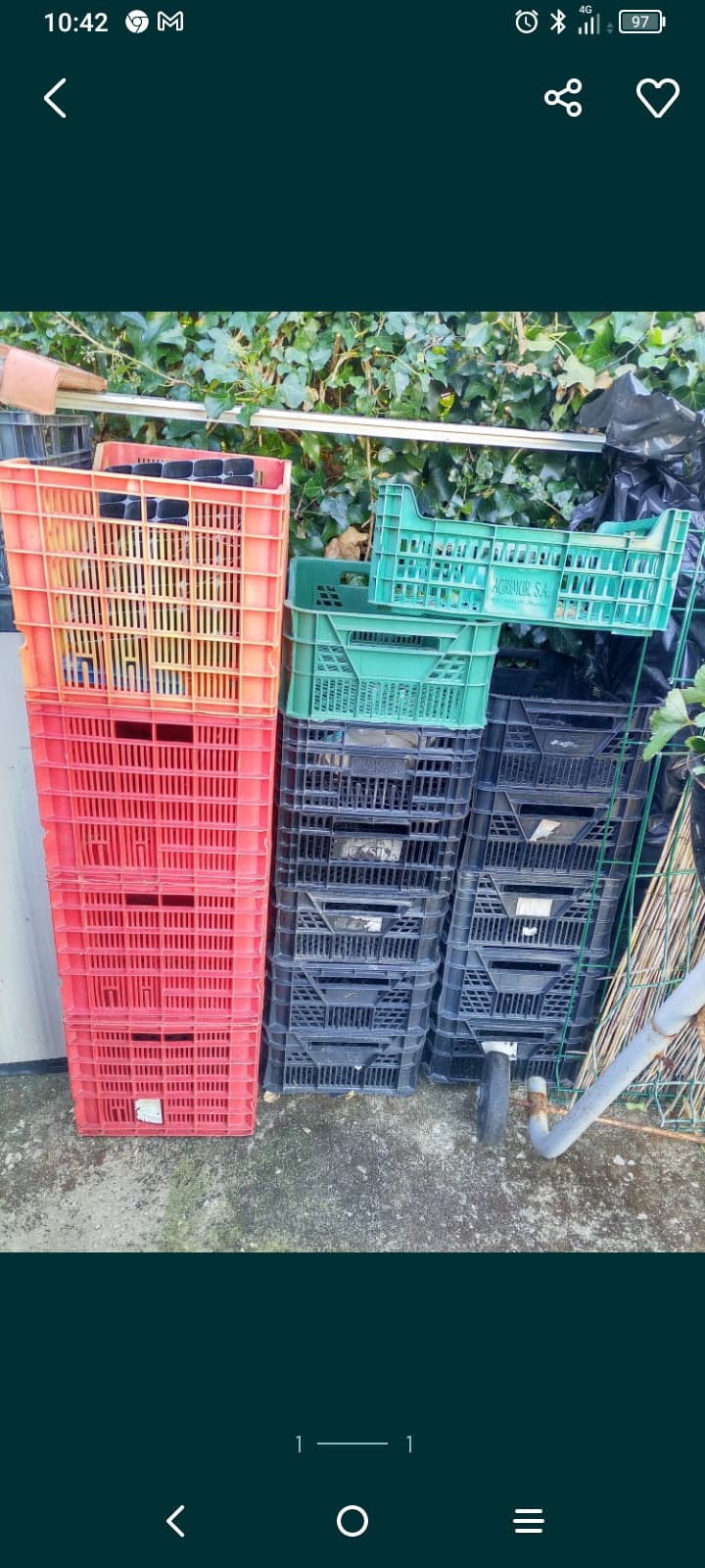Caixas agrícolas plástico