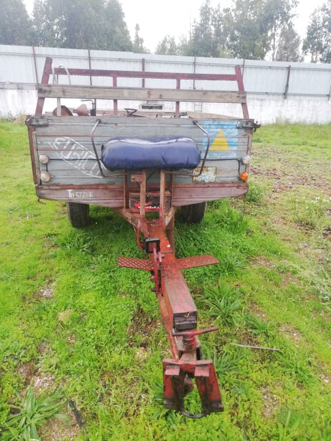 Reboque Motocultivador agrícola de 1200 kg, marca Eurico - com documentos