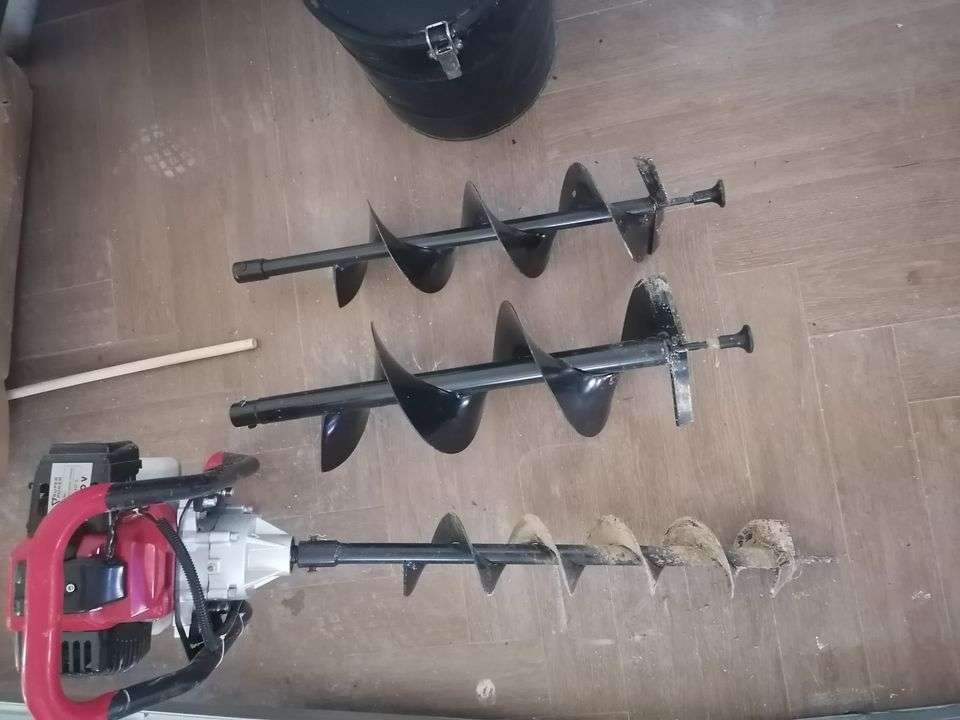 Abre Buracos, 51.2cc, com 3 Brocas - SUPER POWER