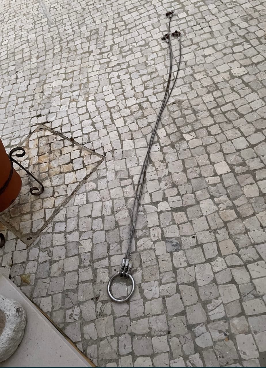 Estropo aço inox para içar embarcações