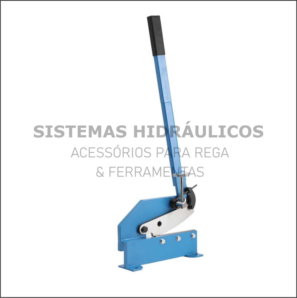 Guilhotina para varões e chapas metálicas (lâmina 200 mm)