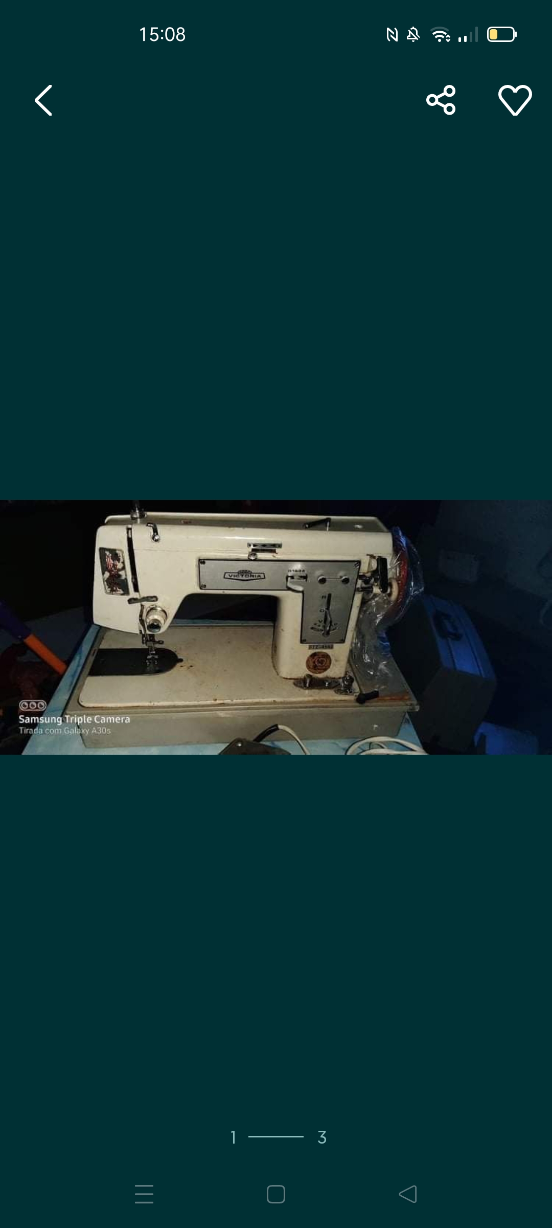 Máquina de costura vintage