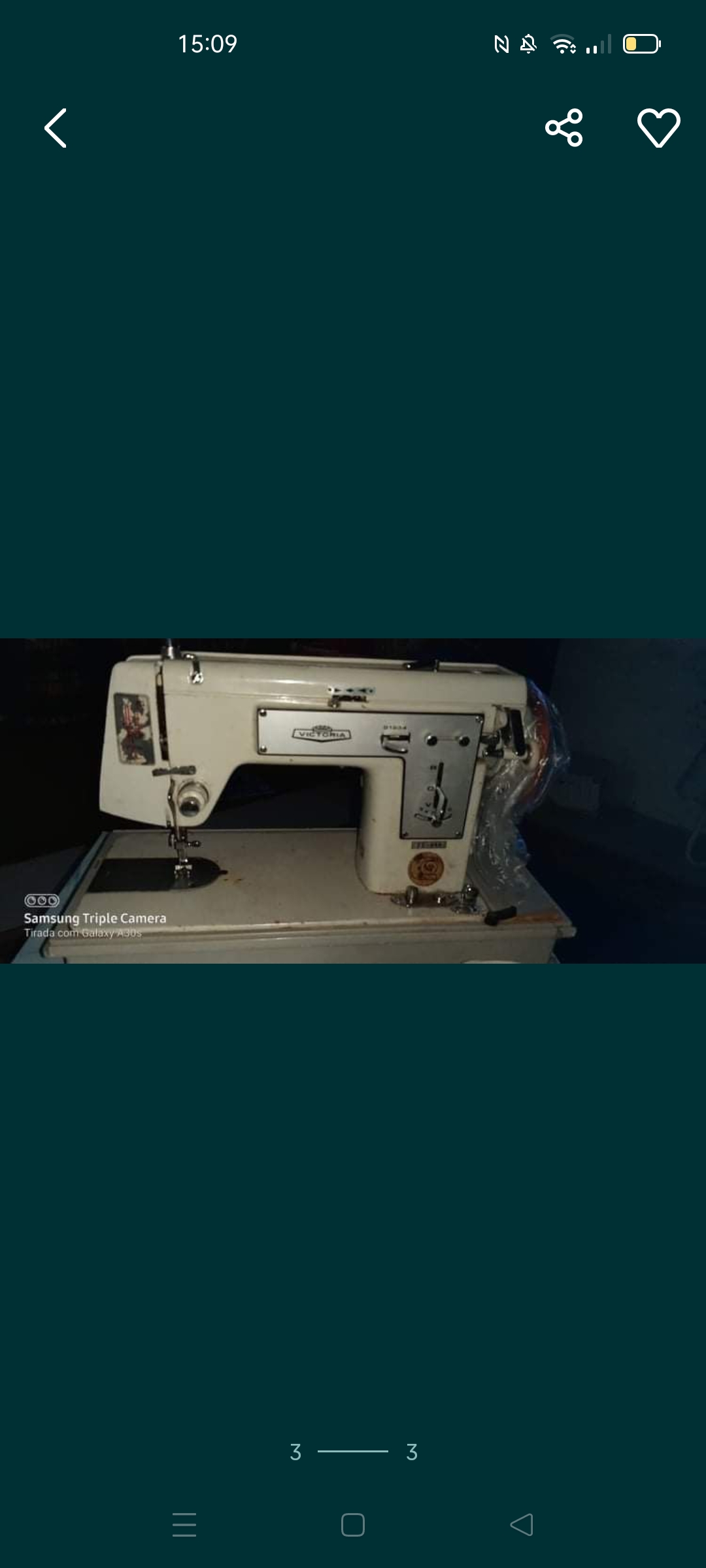 Máquina de costura vintage