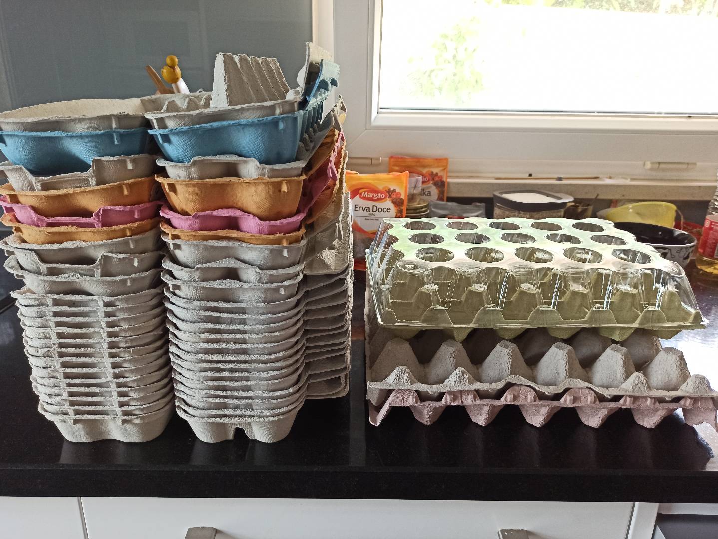 Caixas de ovos