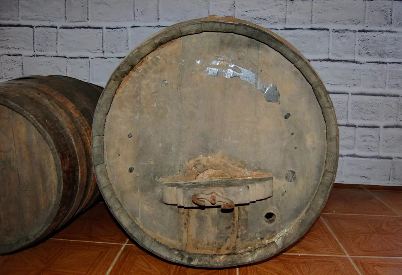 Barril vinho pipo de madeira carvalho vintage 150 litros