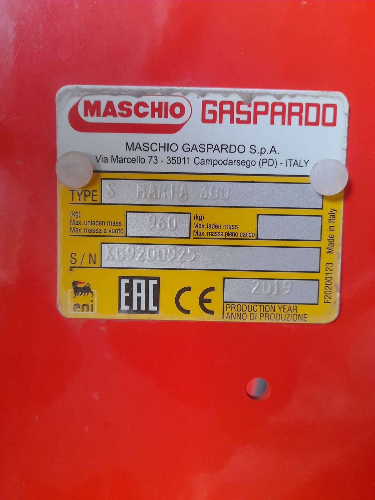 Semeador Mecânico Gaspardo S.Maria 300